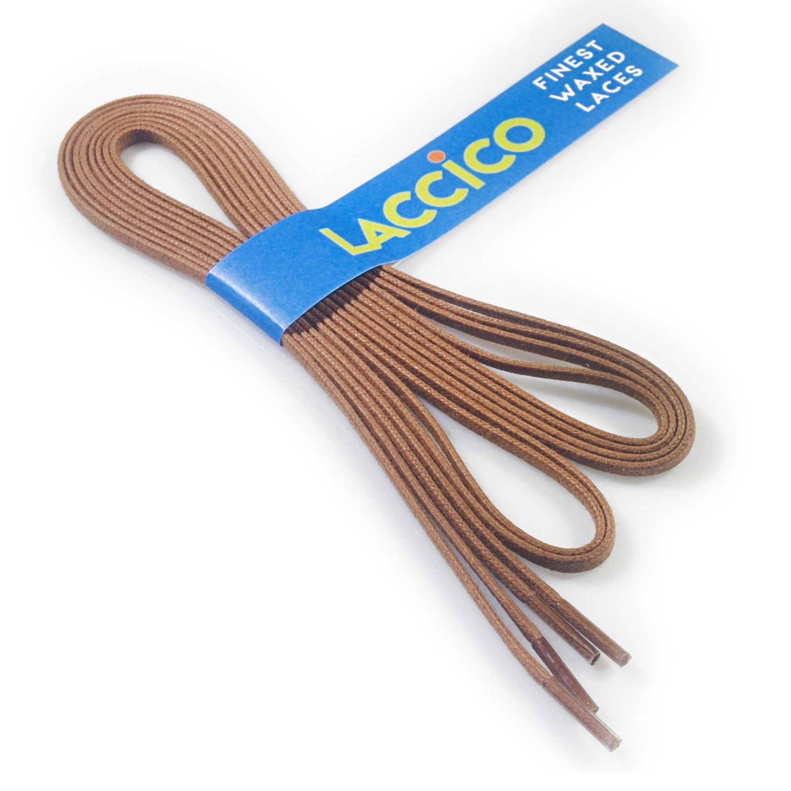 brown flat laces